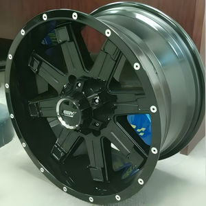 ล้อแม็<span class=keywords><strong>ก</strong></span>ซ์อัลลอยด์ขนาด 17 นิ้ว <span class=keywords><strong>6</strong></span> * 139.7 PCD ดีไซน์ 7 <span class=keywords><strong>ก</strong></span>้าน สำหรับรถ Isuzu Bakkie D-MAX Black Mamba Offroad-2 - Product Image 5