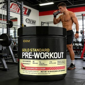 OEM Gold Standard - Polvo Pre-Entrenamiento, 30 Porciones, Sabor Sandía, Creatina Monohidrato, Beta-Alanina, Suplemento Energético - Product Image 3