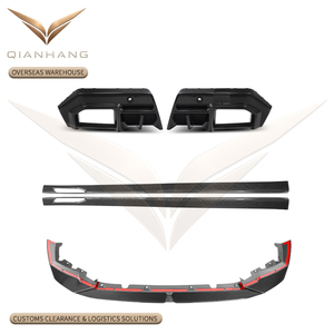 Kit carrosserie en carbone sec style SQ-V1, lèvre avant, diffuseur et jupes latérales pour M5 G90 2025+ OE 51115A7D671 51755A854A5 51775A70D63 - Product Image 1