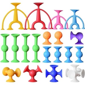 Juguete Educativo de Silicona con Ventosas, Bloques de Construcción Suaves y Adhesivos, Palitos de Succión, Éxito de Ventas Transfronterizo - Product Image 1