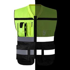 Giubbotto di sicurezza riflettente ad alta visibilità a buon mercato della guardia di sicurezza del traffico Outdoor Wear <span class=keywords><strong>Molle</strong></span> sistema per i motocicli altre attività - Product Image 4