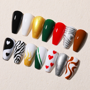 LILYCUTE Gel de couleur noir et blanc 5 ml pour nail art, <span class=keywords><strong>dessin</strong></span>, peinture, liner à appliquer au pinceau, vernis gel pour <span class=keywords><strong>manucure</strong></span> française DIY - Product Image 2