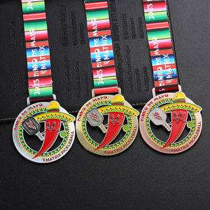 Souvenir couleur Spray époxy Cheerific Fiesta médailles métal mexicain Pickleball médaille prix médailles d'or et trophées avec boîte-cadeau - Product Image 6