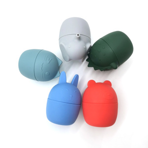 Accessoires de douche en Silicone avec Logo personnalisé, 5 animaux assortis, ensemble de jouets de bain pour tout-petits - Product Image 3