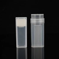 Lab Supplies 5-Places PP Plastic Slide Staining Container Jar Laboratory Microscope Slides Dyeing Racks Medical Consumables