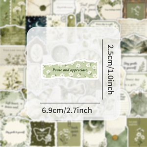 50 autocollants <span class=keywords><strong>vintage</strong></span> style ferme en papier, personnalisés, esthétique papier vieilli, nostalgiques, girly, créatifs, pour voiture, guitare, OEM - Product Image 2