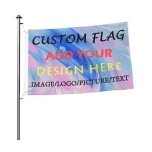 Poliéster a todo color Diseño de logotipo personalizado Promocional Doble cara 3x5 Banderas y pancartas Serigrafía a gran escala - Product Image 6