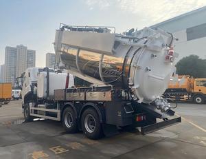 รถบรรทุก ISUZU GIGA 6×4 Jet‑Vac ขนาด 15000 ลิตร, ปั๊มนำเข้าจาก Samson, ถังเก็บน้ำเสียสแตนเลส, รถทำความสะอาดท่อระบายน้ำแบบกำหนดเองระดับไฮเอนด์ - Product Image 5