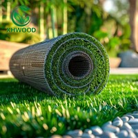 Gazon artificiel Xhwood durable et écologique sans remplissage pour les jardins, les terrains de football et les parcs d'attractions