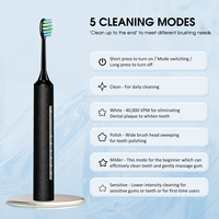 Brosse à dents électrique sonique avec chargement TYPE-C et commutation multi-modes pour un nettoyage buccal efficace