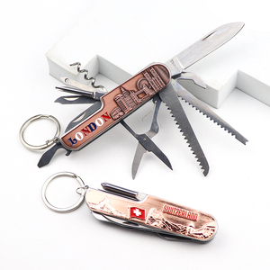 맞춤형 로고 런던 국가 기념품 관광용 다기능 포켓 도구 스위스 접이식 나이프 키체인 - Product Image 1