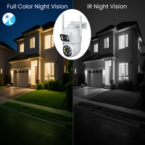 10.1-inch <span class=keywords><strong>Home</strong></span> Hệ thống an ninh 4MP ống kính kép CCTV Camera đầy đủ màu sắc tầm nhìn ban đêm PTZ camera ngoài trời HDD lưu trữ dữ liệu CMOS cảm biến - Product Image 5