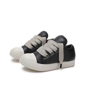 Zapatillas Vintage para Hombre, Diseño de Marca, Bajas, Acolchadas, con Certificación LWG, de Piel de Cordero Granulada, con Cordones Gruesos y Suaves, para Parejas - Product Image 1