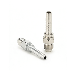Adaptador de Acero al Carbono de Alta Presión con Rosca Externa Macho de 74 Grados para Manguera Hidráulica JIC - Product Image 1