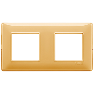 Vimar Amber Double <b>Wall</b> Switch <b>Plate</b> 20x8 Cm 0.9 H For Electrical Use - Product Image 1