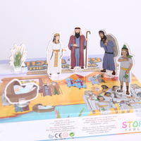 Jeu de société familial amusant et écologique pour enfants, personnalisé en usine, avec plateau de jeu en papier
