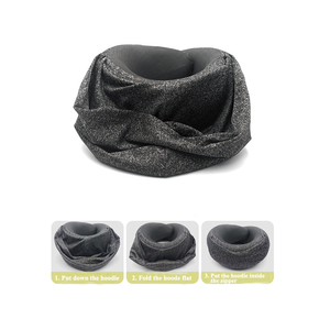 Almohada en forma de U de espuma viscoelástica compacta a pedido, almohada portátil de viaje de vuelo largo, almohada cómoda <span class=keywords><strong>para</strong></span> el cuello <span class=keywords><strong>para</strong></span> <span class=keywords><strong>viajes</strong></span> de vacaciones - Product Image 3