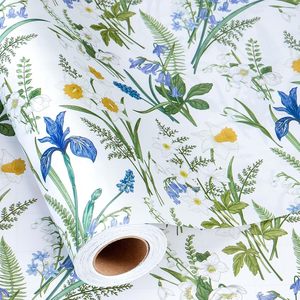 Maypluss Floral Wrapping Paper 17 Inch X 33 Feet Double Side Eco Friendly Gift <b>Wrap</b> For Bridal Shower Wedding - Product Image 1