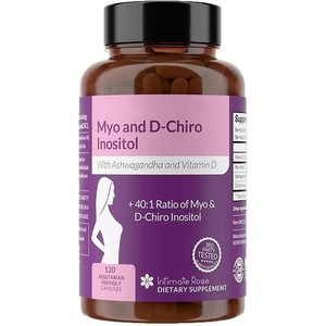 Suplemento de Mio-Inositol, D-Chiro Inositol, Ashwagandha y Vitamina D para Mujeres, Hormona, Mio-Inositol Omega, Cápsulas de Mio-Inositol - Product Image 1
