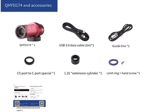 Cámara Planetaria QHYCCD QHY5III174 M/C para Fotografía Astronómica, USB3.0 - Product Image 5