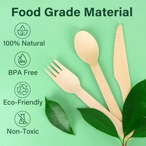 Wholesale Modern Disposable Plastic PLA Knife Fork Spoon Cutlery Set with Customized Packaging for Party Use - Product Image 3