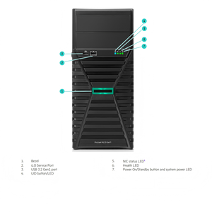 Servidor en Torre HPE ProLiant ML30 Gen11, Nuevo en Stock, 1P Xeon DDR5 para SMB/Diseño de Torre Remota, Construcción Compacta y Potente para SMB - Product Image 1
