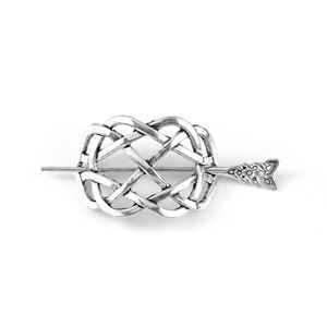 Barrettes à cheveux celtiques vikings, épingles à cheveux vintage à nœud celtique, bâtons à cheveux rétro en alliage d'argent, bijoux de barrette à cheveux en métal viking celtique - Product Image 6