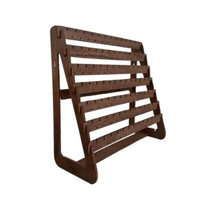 Présentoir à boucles d'oreilles en bois détachable à plusieurs niveaux, support rotatif multi-étages, décoration de table pour salon, cadre type boîte à ombre - Product Image 5