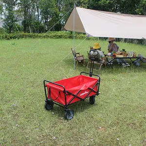 Picnic all'aperto Beach Garden Trail Camping Trolley Wagon Utility carrello pieghevole