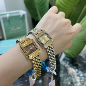 Scottie 9741クォーツ時計女性用防水カラフル市民スクエアステンレススチール腕時計 - Product Image 3