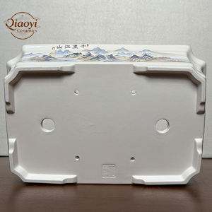 Macetas Rectangulares de Cerámica de Lujo Yixing, Hechas a Mano, Modernas, para Bonsái, con Acabado Glaseado a Alta Temperatura, para Plantas de Exterior, Gigantes - Product Image 6