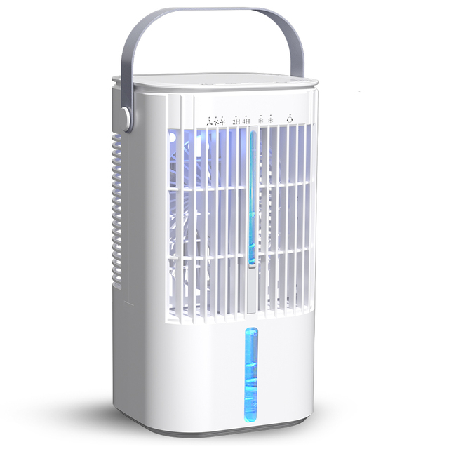 Portable DC Desktop Air Conditioner With 7 Colors LED Lights Mini Air Conditioner Cooling Cooler for Home Use