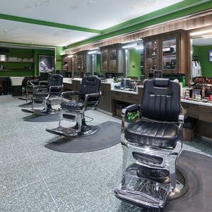 Silla de peluquero King retro, muebles de salón de cuero vintage modernos con base cromada duradera a la venta en <span class=keywords><strong>Miami</strong></span> de EE. UU. - Product Image 5