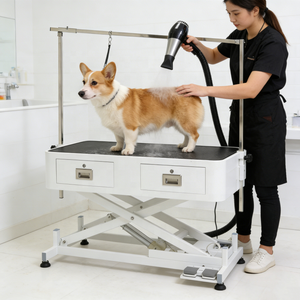 USMILEPET Fabrika Çıkışlı Elektrikli Kaldırılabilir Evcil Hayvan Bakım Masası Çekmeceli Köpek Bakım Masası Evcil Hayvan Bakım Salonu İçin - Product Image 2