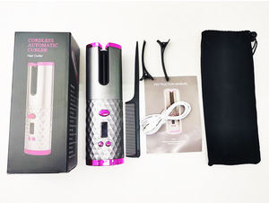 Mesky 360 barril giratorio Lady Lazy Electric 25mm belleza del cabello barril <span class=keywords><strong>corto</strong></span> Lcd juego de pinzas para rizar el cabello plancha para niñas y niños - Product Image 5