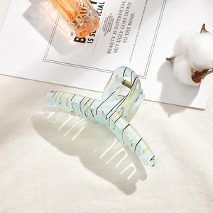 Nuevo Clip afilado grande plástico transparente Color sólido bonito pinza para el cabello accesorios para el cabello para mujeres - Product Image 4