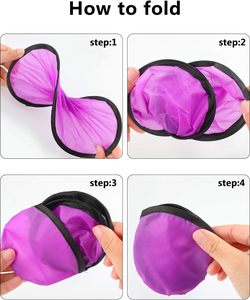 Kişiselleştirilmiş yuvarlak katlanabilir uçan disk Fan özel baskılı naylon yuvarlak katlanır <span class=keywords><strong>Pop</strong></span> Up el Fan esnek katlanabilir disk Fan - Product Image 5