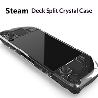 Étui de protection rigide transparent en PC pour console Steam Deck Split Crystal GP-806