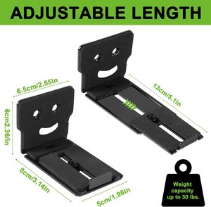 Riel Deslizante para Barra de Sonido de Cine en Casa <span class=keywords><strong>LG</strong></span> Samsung SONY, Soporte para Debajo del Televisor, Longitud Ajustable, Ahorro de Espacio - Product Image 2