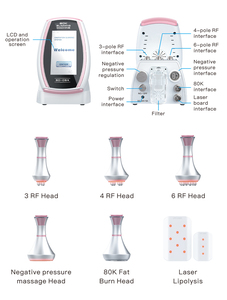 Système d'amincissement par cavitation ultrasonique RF sous vide 80K, Lipo Laser 6 en 1, <span class=keywords><strong>Lipocavitation</strong></span>, <span class=keywords><strong>Machine</strong></span> de cavitation 80K Konmison - Product Image 4