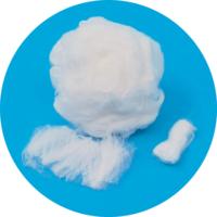 Fibre biocomposante PLA 2D 38 mm biodégradable pour le rembourrage