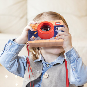 Appareil photo éducatif Kaleido Scope unisexe Cadeau pour enfants Matériel en bois pour garçons et filles - Product Image 3