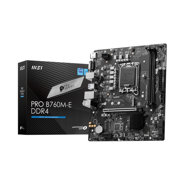 Wholesale New MSI PRO B760M-E DDR4 Desktop Motherboard Supports Intel Core 14th/13th/12th Gen Processors