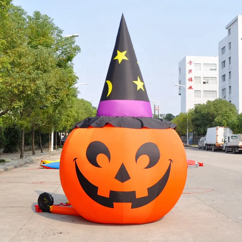 Bí Ngô Đèn LED Trang Trí Halloween Mới 2020, Sản Phẩm Halloween Quảng Cáo Bơm Hơi Ngoài Trời, Bí Ngô Mô Hình Bơm Hơi Khổng Lồ