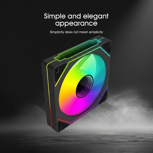 Kit <span class=keywords><strong>de</strong></span> ventilateur <span class=keywords><strong>de</strong></span> refroidissement PC 120mm avec lame réversible LED noir blanc ARGB 3Pin Power Interface dissipateur thermique en boîte pour boîtier <span class=keywords><strong>d</strong></span>'<span class=keywords><strong>ordinateur</strong></span> - Product Image 5
