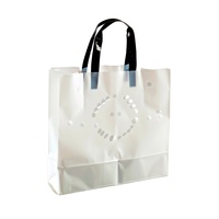 Logo personnalisé livraison de restaurant poignée personnalisée vêtements emballage sac à provisions en plastique pour nourriture à emporter