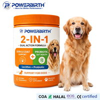 Probiotiques et Multivitamines pour Chiens – Formule Anti-Chute de Poils – Friandises à Mâcher Moelleuses