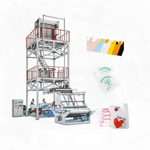 Automatic ABC 3 Layer Co-Extruder PE/LDPE/HDPE Film Blowing Machine For Producing Greenhouse Film With GSM