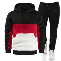 PASUXI Grossiste Ensemble de Survêtement Grande Taille Homme pour Sport Extérieur – 2 Pièces : Sweat à Capuche et Pantalon de Survêtement