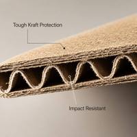 Boîte électronique écologique en carton kraft naturel, emballage technique biodégradable, carton d'expédition en papier recyclé pour colis technologiques